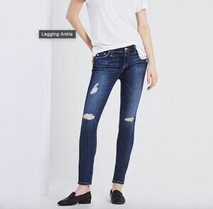AG-ED Denim Blue 11 Year Swapmeet Wash Cotton Blend Denim Jeans Jeggings 29 R